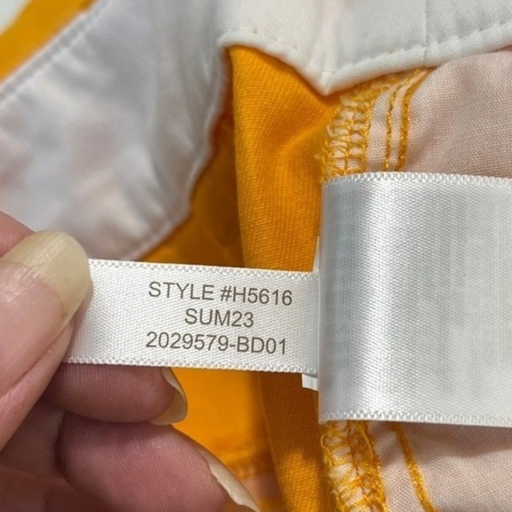 J.Crew City Fit Shorts Size 2 Yellow Cotton Blend Preppy Travel Minimalist Plain - Picture 6 of 11